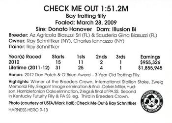 2013 Harness Heroes #9 Check Me Out Back